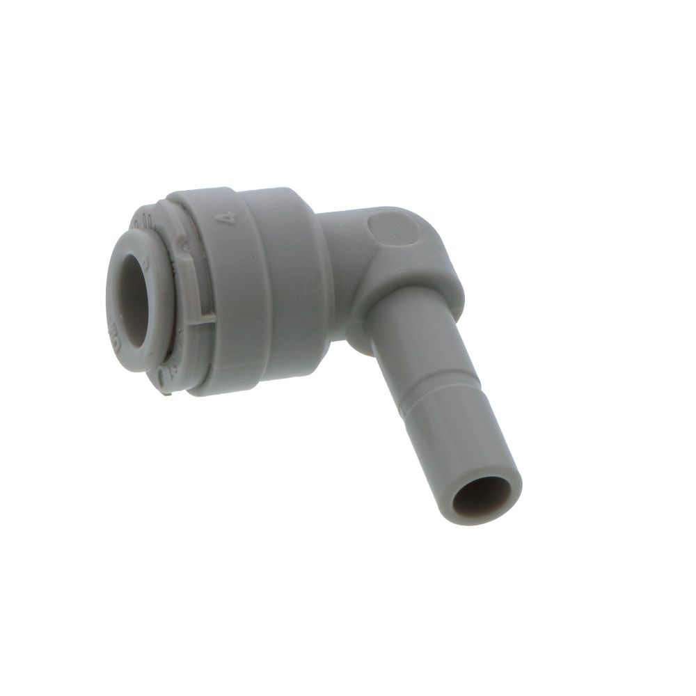 Gray DMfit Plug-In Stem Elbow - 1/4 Tube x 1/4 Stem