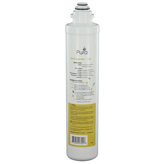 Aqua Flo 41407009 Quick Change Carbon Block Filter 1 mic
