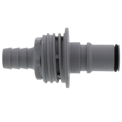 NS6D42008 Valved Panel Mount Hose Barb Coupling Insert 1/2 ID Barb
