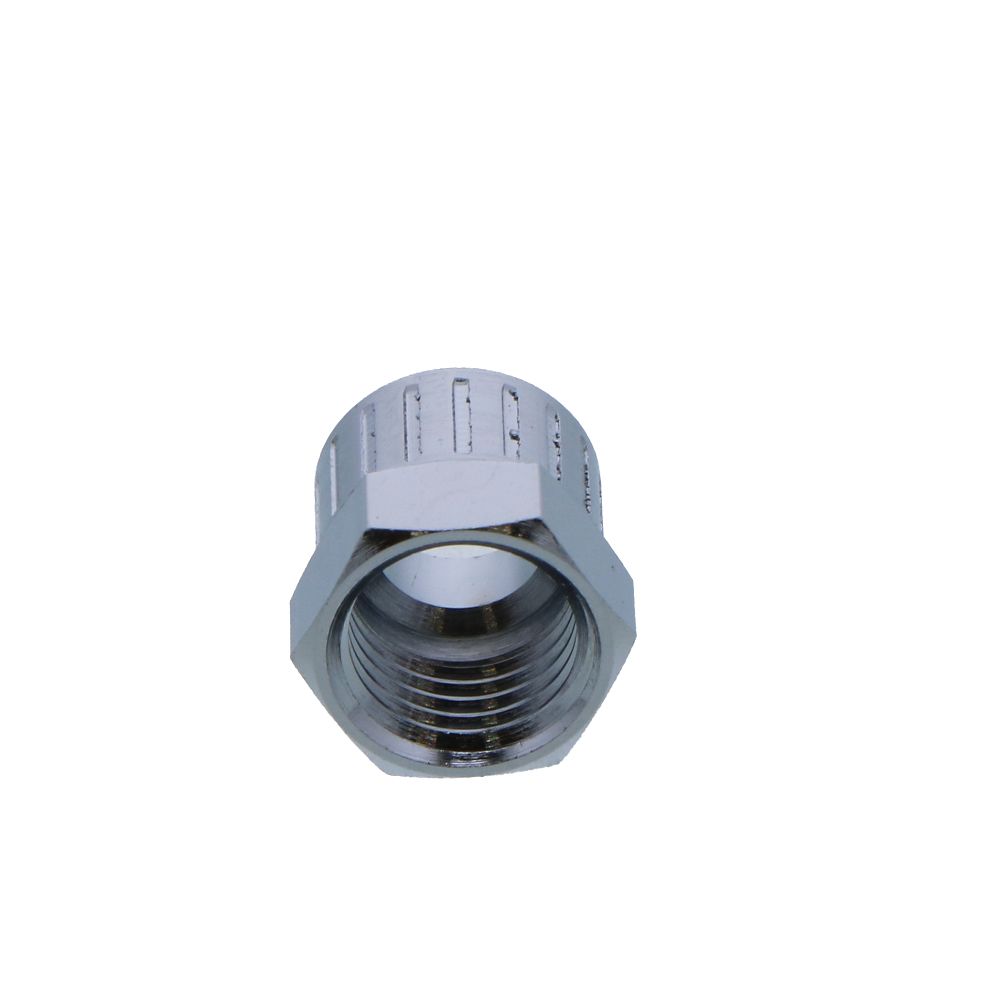 1/4" PTF Ferruleless Chrome Plated Nut for Polytube [Colder 100800]