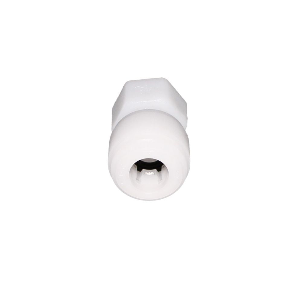 NeoFit - Acetal Natural White Female Adapter 6mm tube x 3/8" BSP[P] - Cone Type