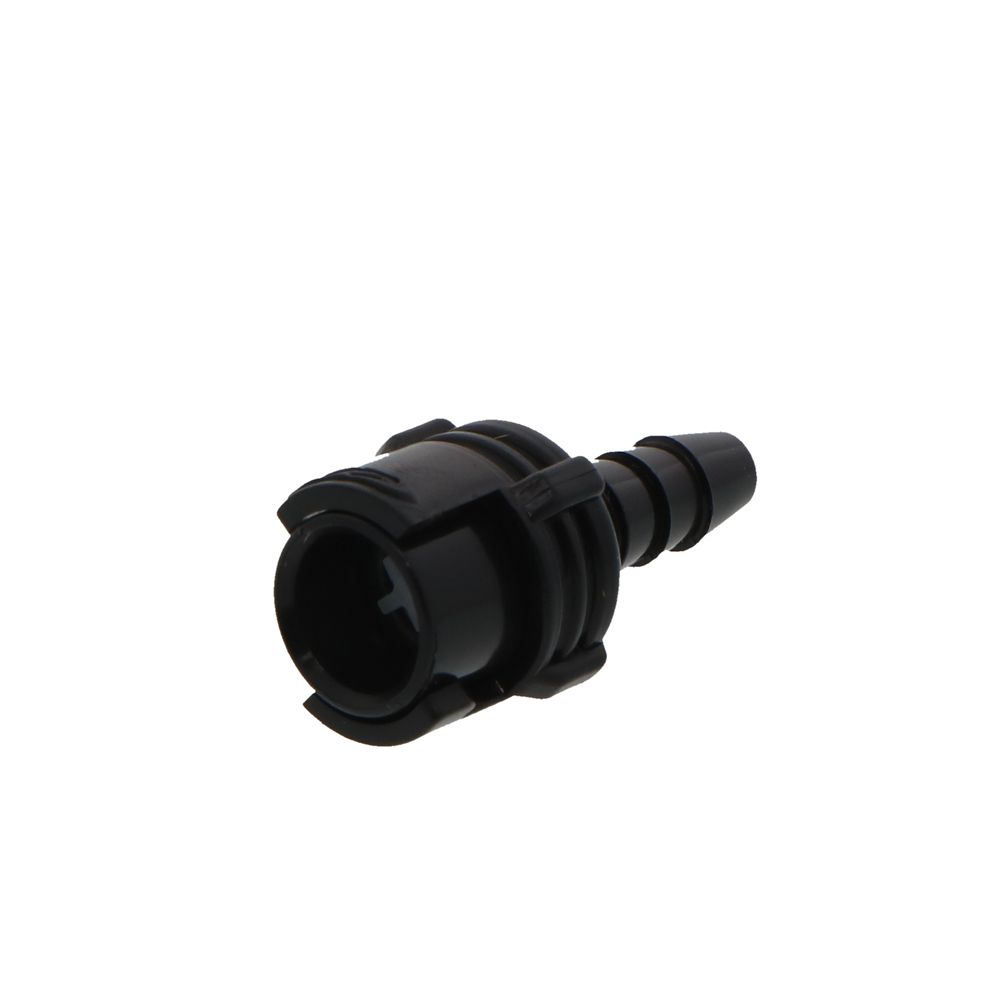SMFD02MBLK Valved Inline Hose Barb Black Coupling Body 1/8 ID Barb