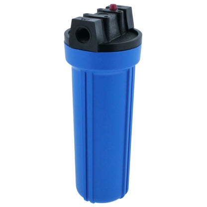 10" Slim Line Filter Housing Blue Sump/ Black Boss Cap 3/8" PR