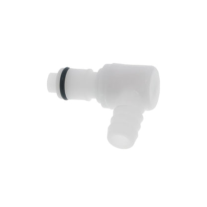 APCD23006 Valved Elbow Hose Barb Coupling Insert 3/8 ID Barb