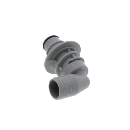 HFCD431212 Valved Elbow Panel Mount Hose Barb Coupling Insert 3/4 ID Barb