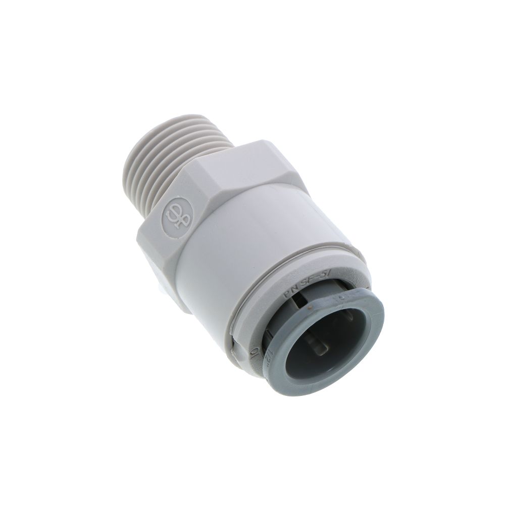 John Guest Male Connector BSPT - 1/2 x 3/8  BSPT