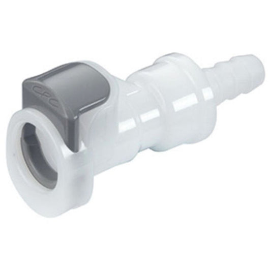 APC17004SH In-Line Hose Barb Coupling Body with Shroud 1/4 ID Barb