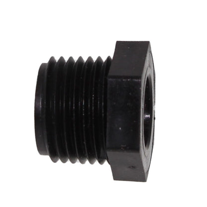 Bushing 1/2" MNPT x 1/4" FNPT - Polypropylene Black