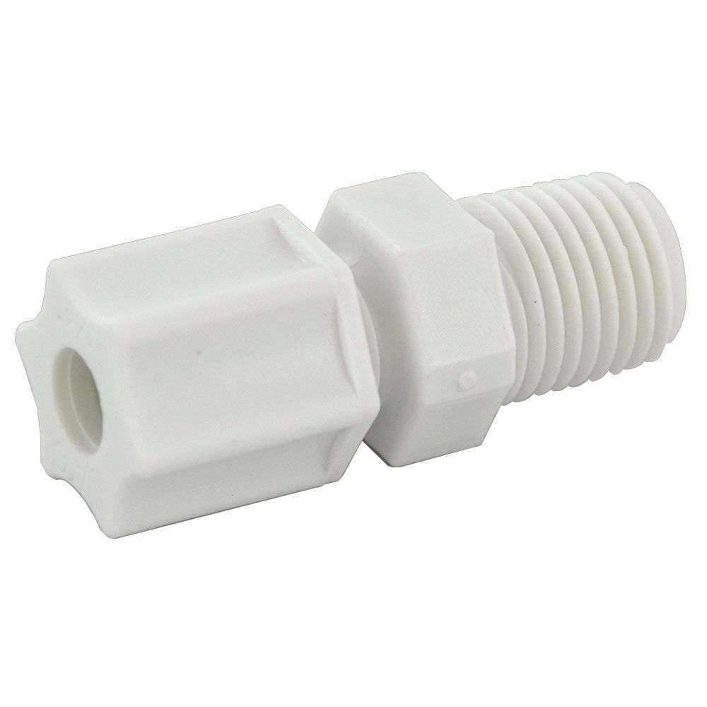 JACO 10-10-6-P-PG Polypropylene Male Connector 5/8 OD Tube x 3/8 MPT