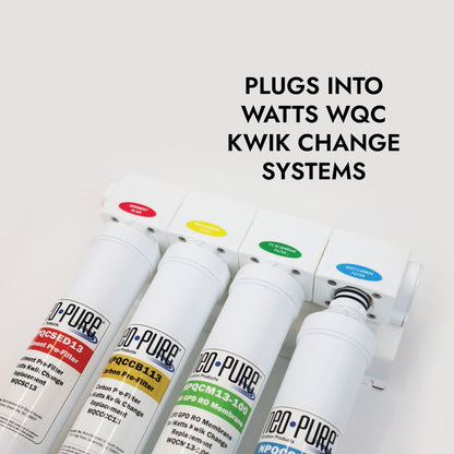 Neo-Pure Kwik Change 13" GAC Carbon Post Filter Replacement For Watts WQCGAC13