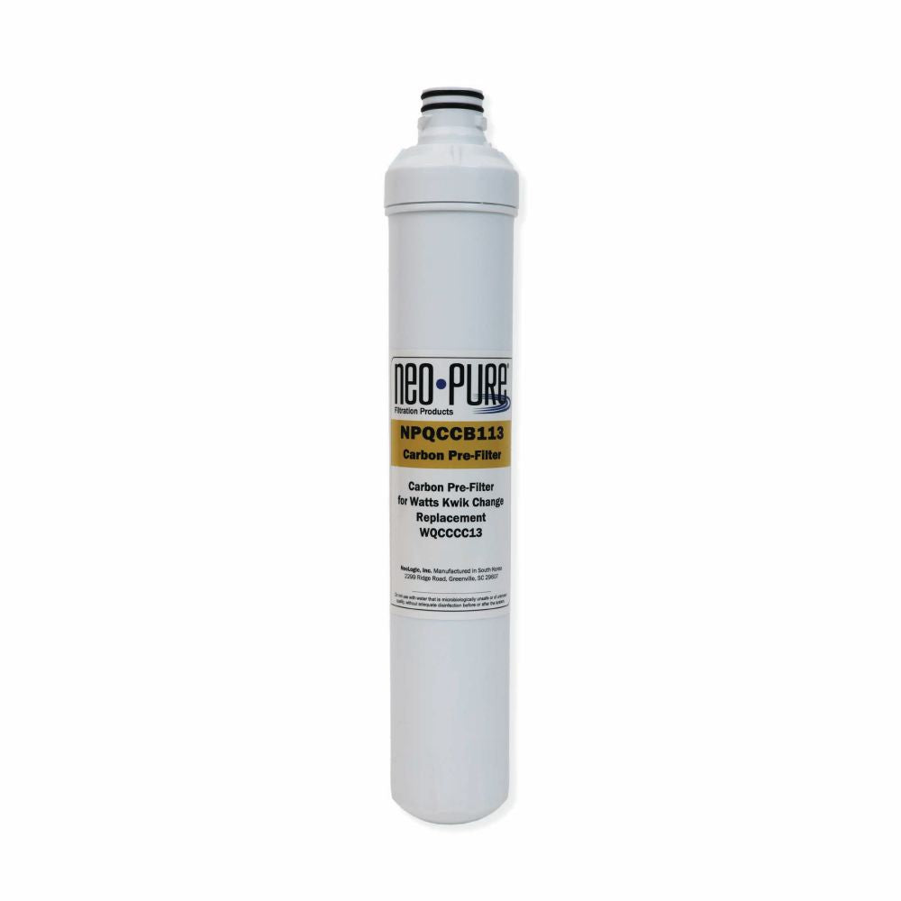 Neo-Pure Kwik Change 13" Carbon Block Pre-Filter Replacement For Watts WQCCC13