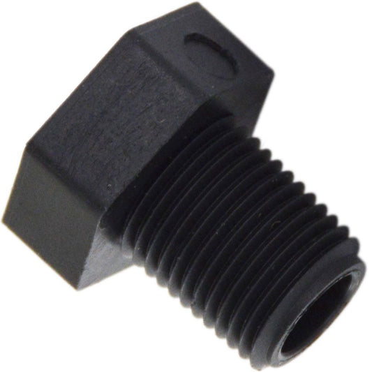 Pipe Plug Hex Head - 1/8" MNPT Polypro Black