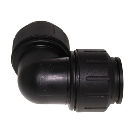 John Guest Black Union Elbow - 1 CTS