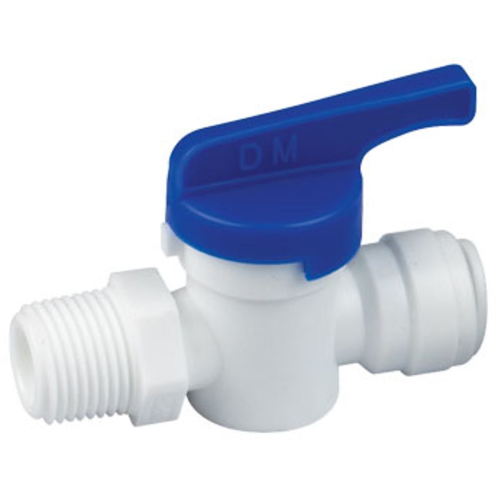 DMfit Hand Valve Male Connector - 1/2" Push-in x 1/2" NPTF