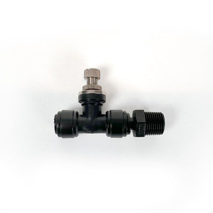 neoFit - Control Valve Union Connector Black Acetal Copolymer - Tube OD 3/8