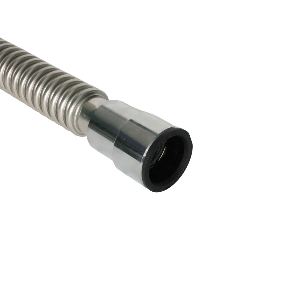 Flexible Stainless Steel Water Softener Connector – Clack Valve Connection by QC x 24” 