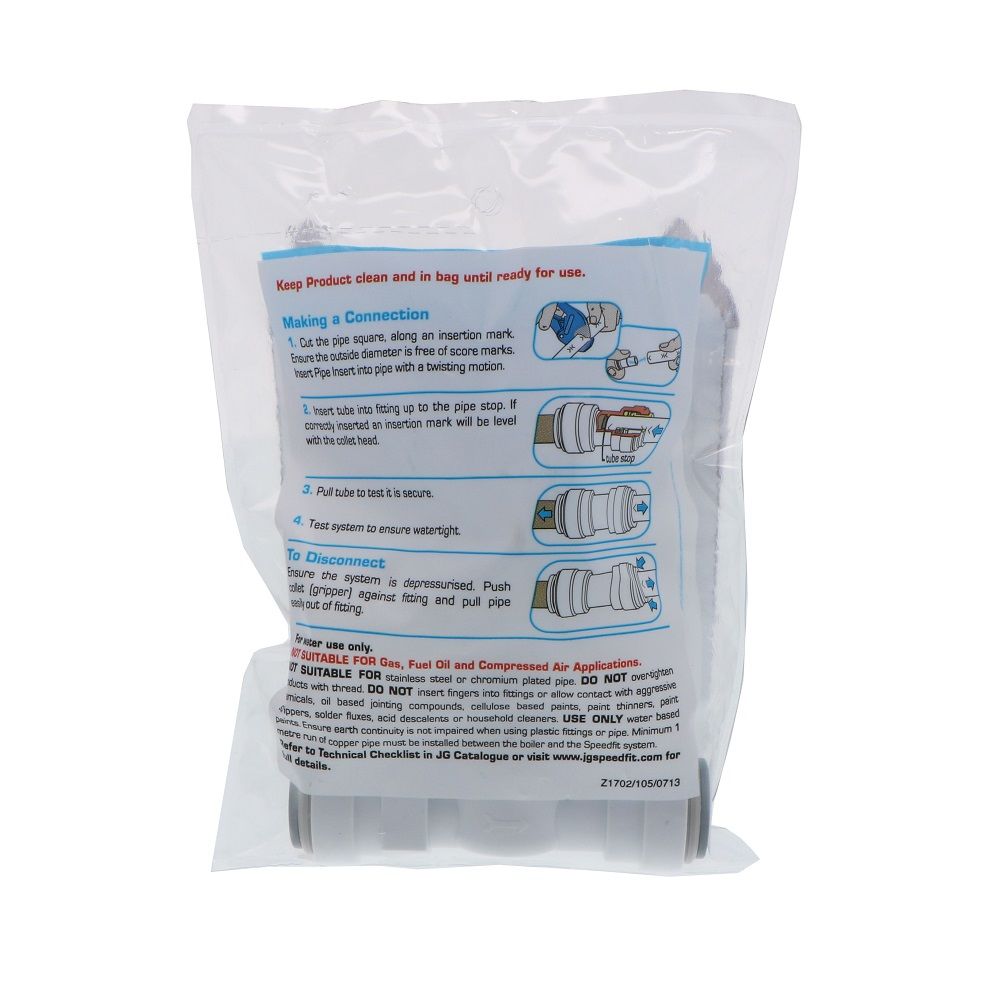 John Guest Stop Valve - 15mm