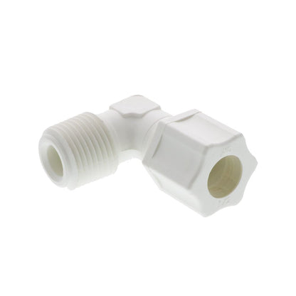 JACO 40-8-8-P-PG Polypropylene Male Elbow 1/2 OD Tube x 1/2 MPT