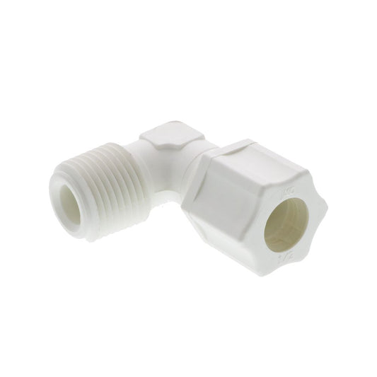 JACO 40-8-8-P-PG Polypropylene Male Elbow 1/2 OD Tube x 1/2 MPT