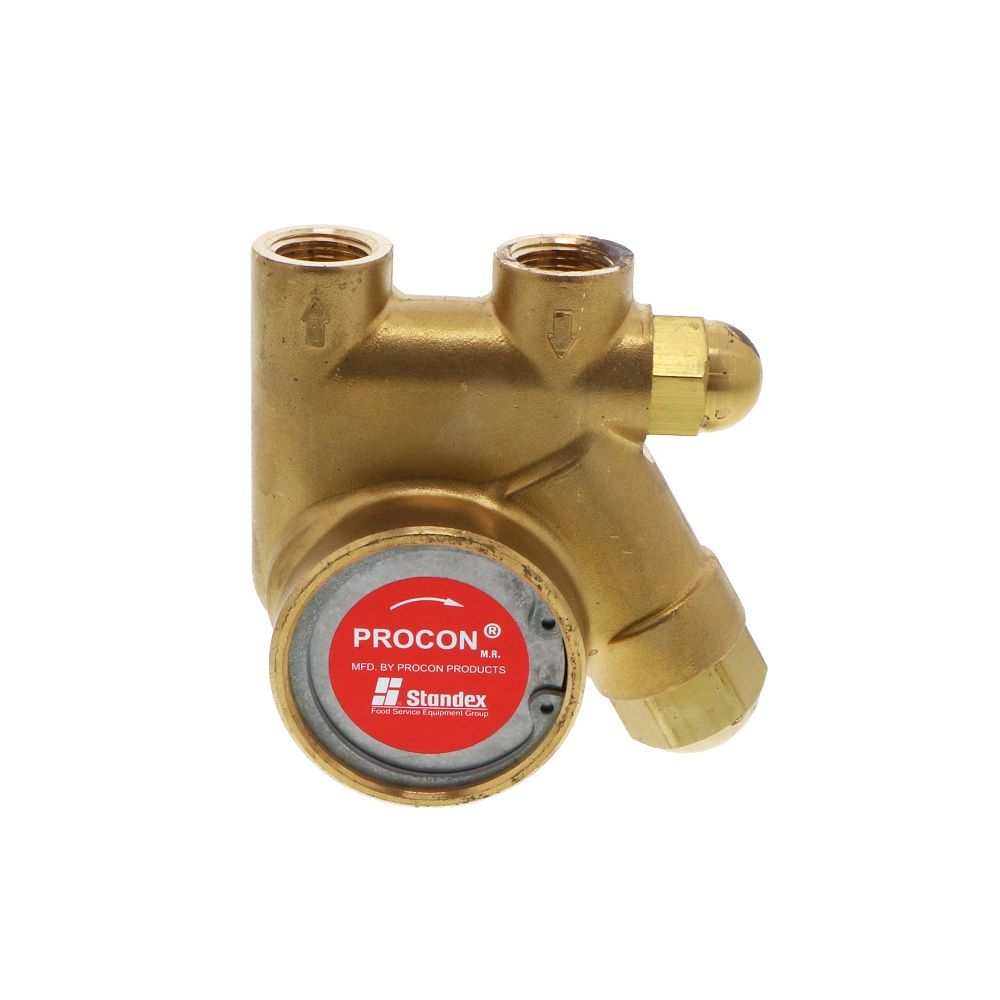 Procon Pump NSF Brass 125 GPH 3/8" NPT - 250 psi PRV w/ .188" Double Flat Drive [Clamp-on]