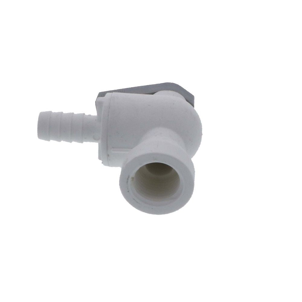 Parker Liquifit Par-Barb Valve Female Elbow - 3/8 ID Barb x 3/8 FPT