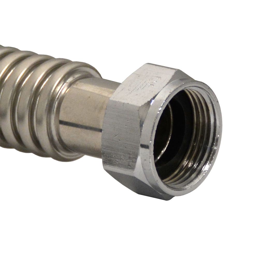 Stainless Steel Flexible Water Softener Connector 1-1/4"FPT x  3/4FTP X 24"L