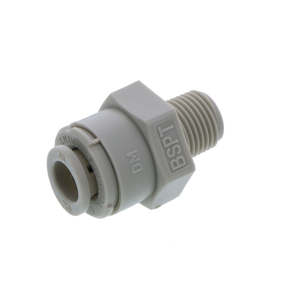 DMfit Straight BSPT Male - 1/4" Push-in x 1/8" BSPT