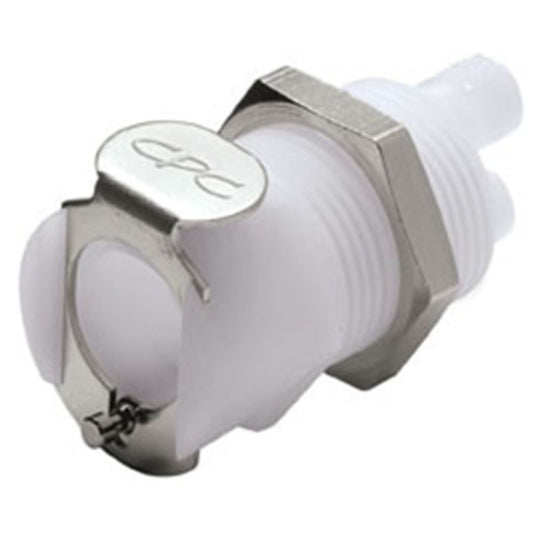 Colder PTC16020 Non-Valved Panel Mount Hose Barb Coupling Body - 1/8 ID Barb