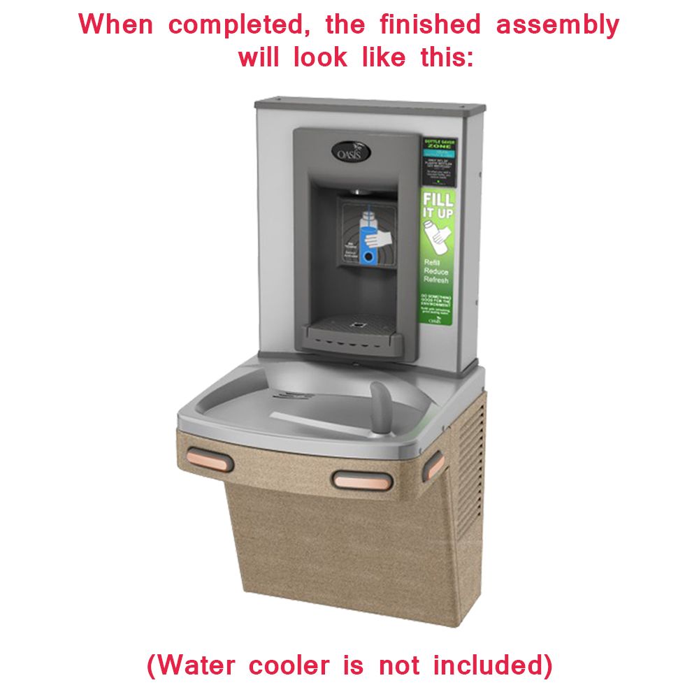 Oasis MW8EBF In-Wall Electronic VersaFiller 8 GPH Bottle Filling Station
