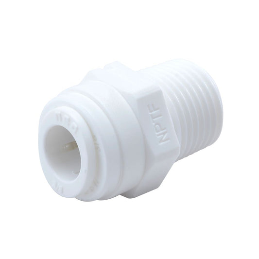 NeoFit - Acetal White Male Connector 3/8" tube x 3/8"BSP[P]