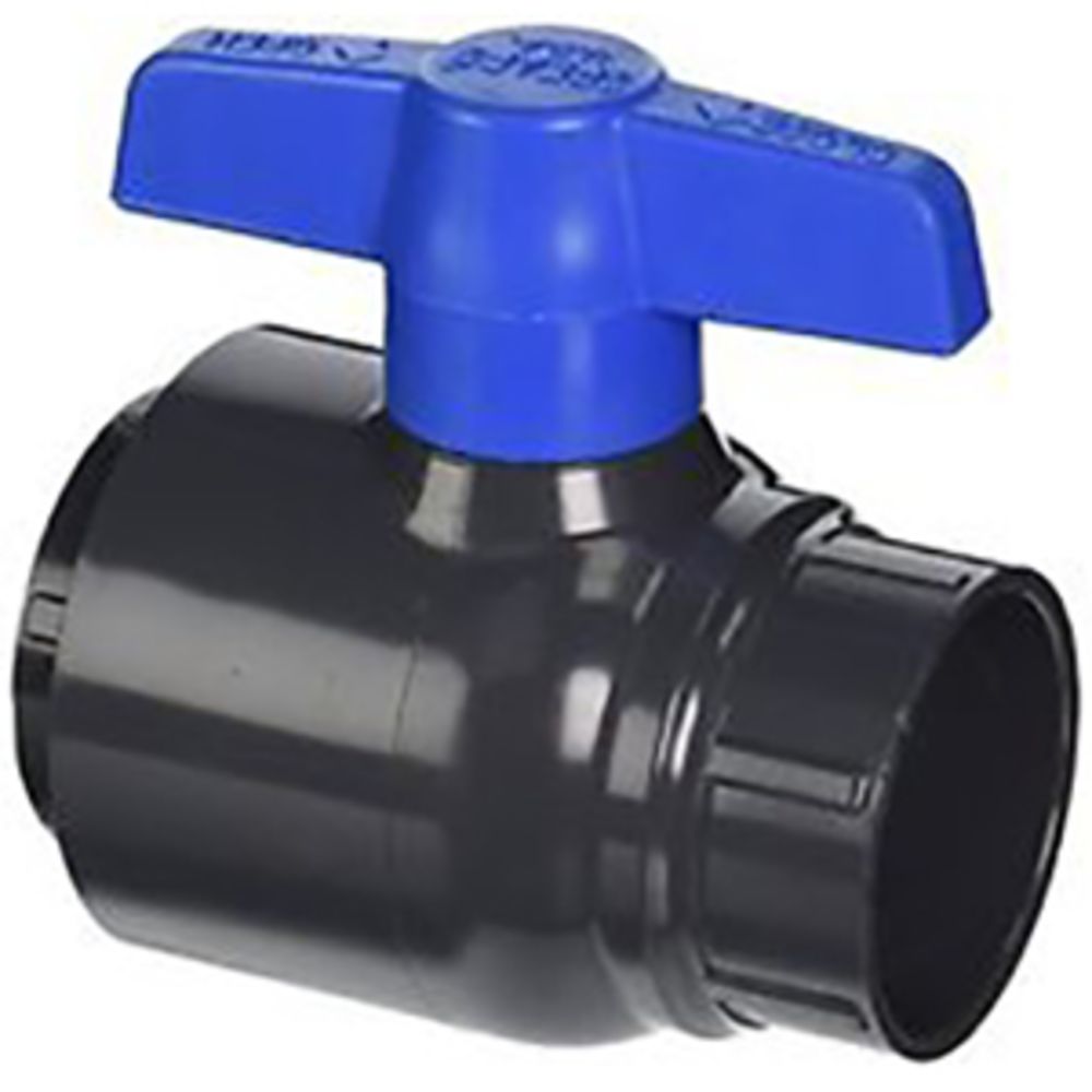 Schedule 80 PVC UTILITY BALL VALVE 1" FIPT x 1" FIPT  EPDM, Gray