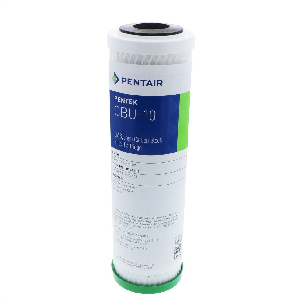 Pentek 155271-43 CBU-10 UV System Carbon Block Filter Cartridge