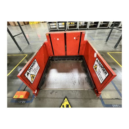 Used Pallet Lift Table 2,500 LB Load Capacity w/ Foot Switch Controller
