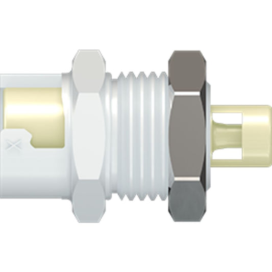 LinkTech 10PP Series Panel Mt. Female, Non-valved, 1/16" HB, Polypropylene