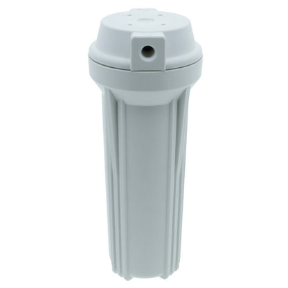 10" Neo-Pure SlimLine Filter Housing White 3/8" No Pressure Relief