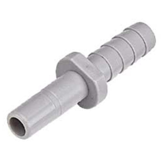 DMfit Stem Barb Straight Connector - 3/8" OD Stem x 1/2" ID Barb