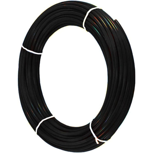 Black 12mm OD LLDPE Polyethylene Tubing