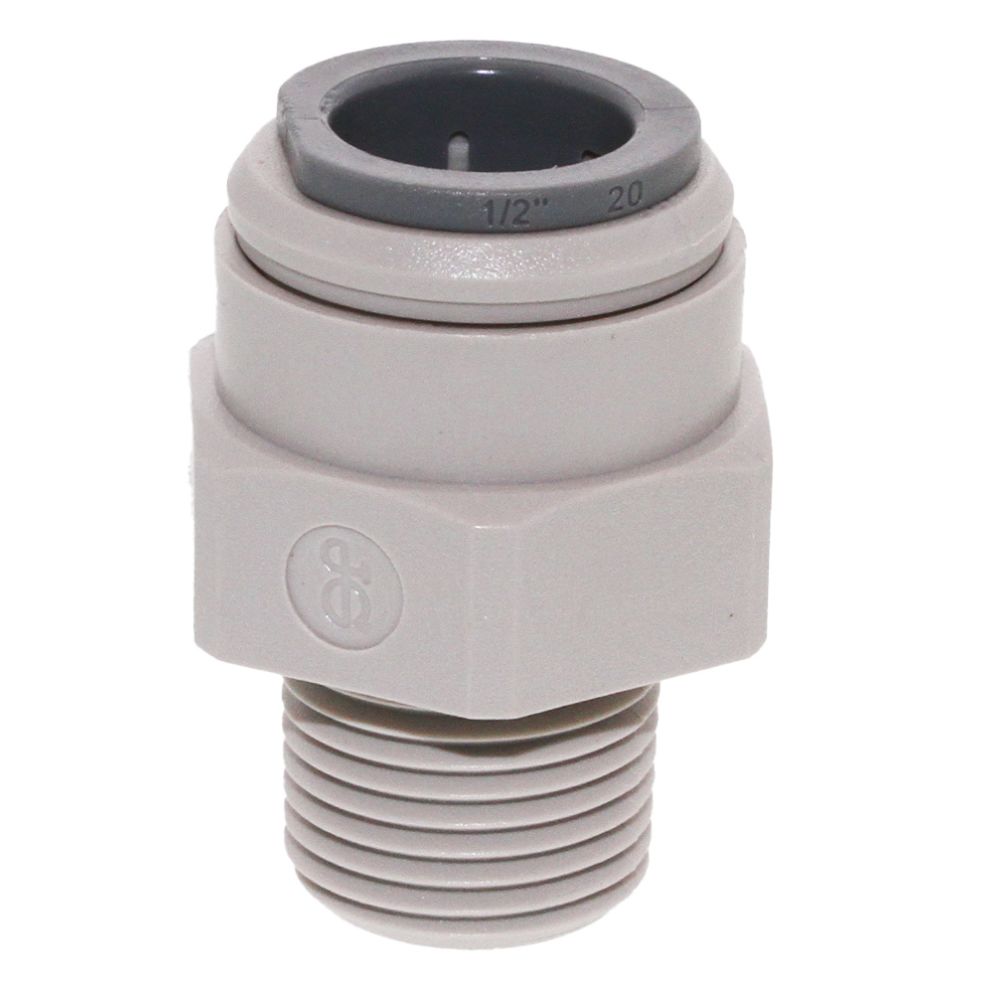 John Guest Male Connector NPTF - 1/2 x 1/2  NPTF