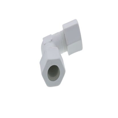 JACO 50-12-P-PG Polypropylene Union Elbow 3/4 OD Tube x 3/4 OD Tube