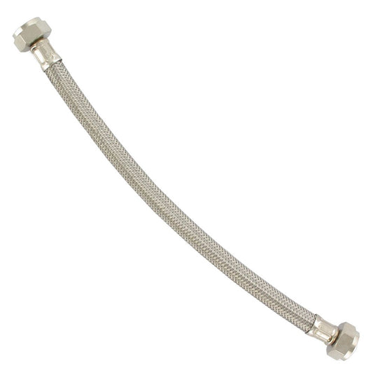 Braided Stainless Steel Hose 304 1/2" FIP x 1/2" FIP 16" Length