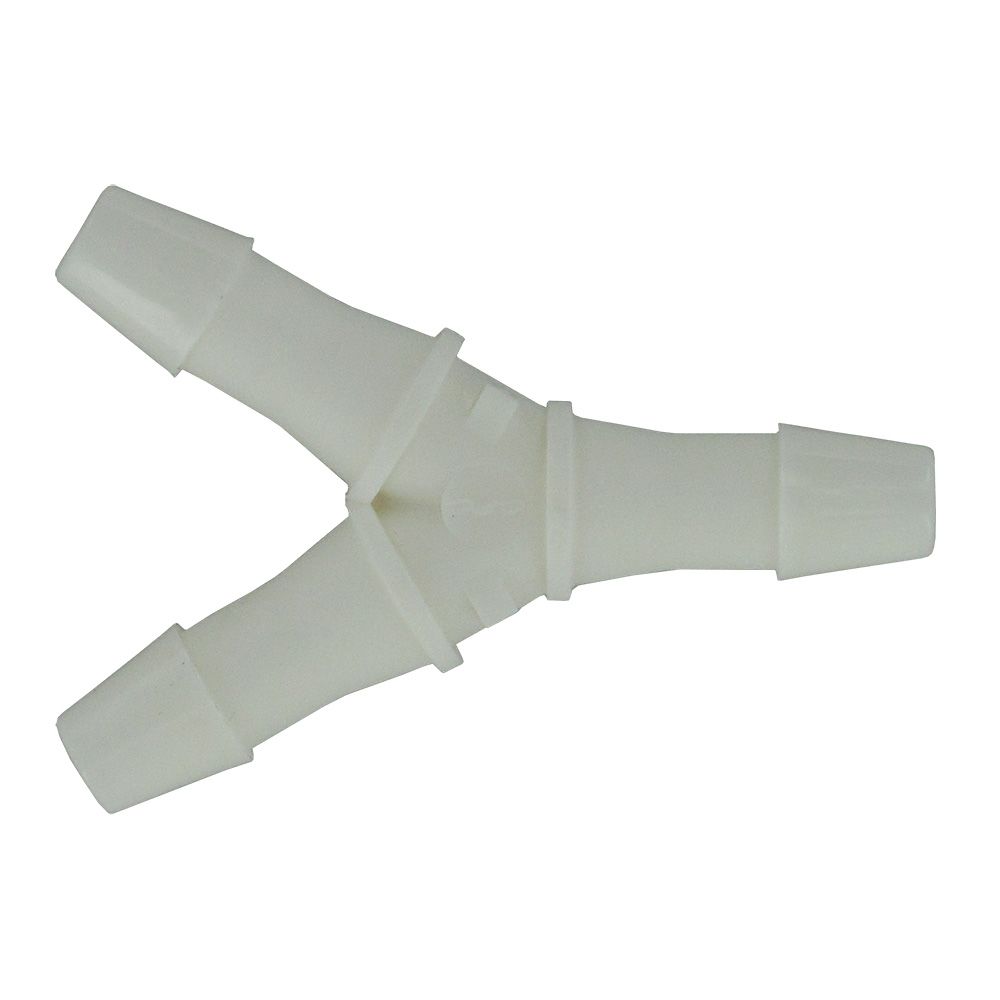 FitQuik Polypropylene Union Y Barb Fitting - 5/32 ID x 5/32 ID x 5/32 ID