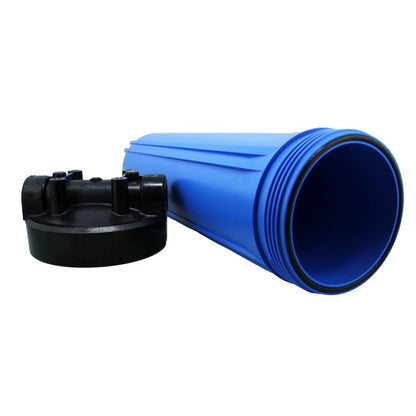 20" Neo-Pure Big Flow Filter Housing Blue Sump/Black Cap 1" without Pressure Relief
