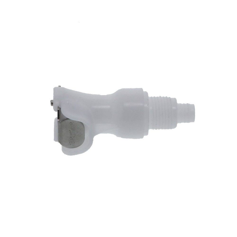 PLC16004 Panel Mount Hose Barb Coupling Body 1/4 ID Barb