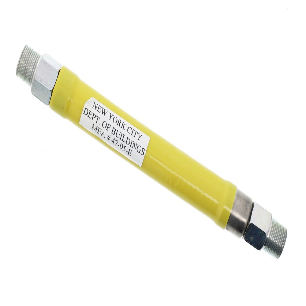 T&S Brass HG-2D-12 Safe-T-Link Gas Hose, FreeSpin, 3/4 NPT x 12"L