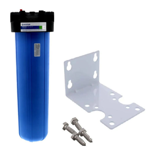 Pentek 20” Big Blue Filter Housing with PR, 1-1/2” - Mounting Bracket Kit