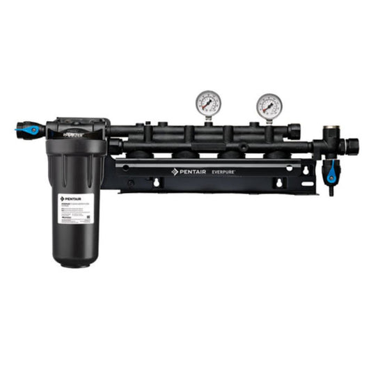 Everpure EV9293-04 Coldrink/Insurice Quad Manifold with 10" Prefilter