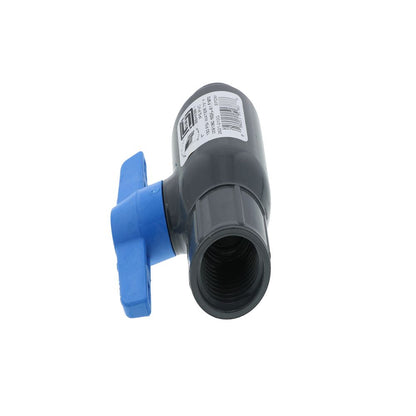 Schedule 80 PVC UTILITY BALL VALVE 1" FIPT x 1" FIPT  EPDM, Gray