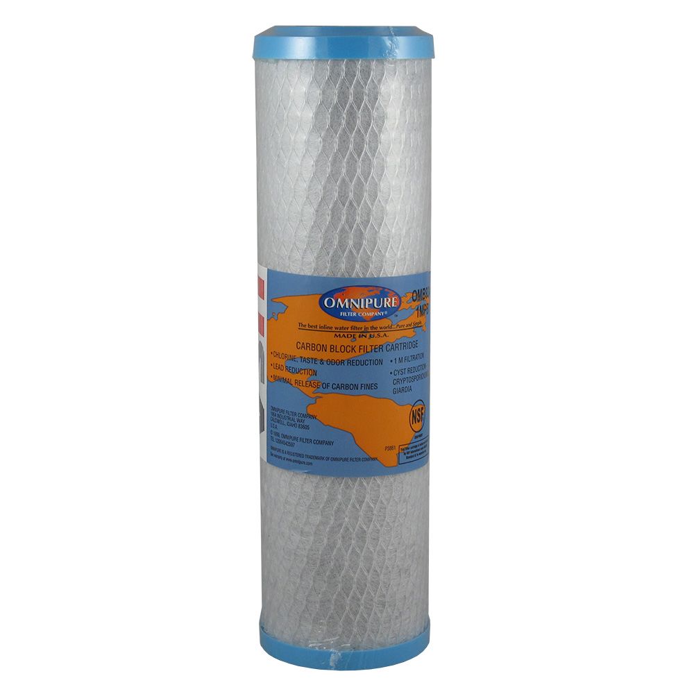 Omnipure OMB934-1L 9-3/4" Coconut Shell Carbon 1mic Block Filter w/ Lead Reduction