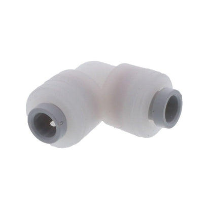 Kynar PVDF Male  Elbow Swivel - 1/4 x 1/8 NPTF