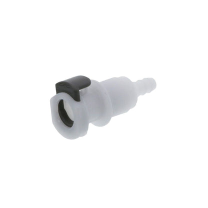 APCD16004 Valved Panel Mount Hose Barb Coupling Body 1/4 ID Barb